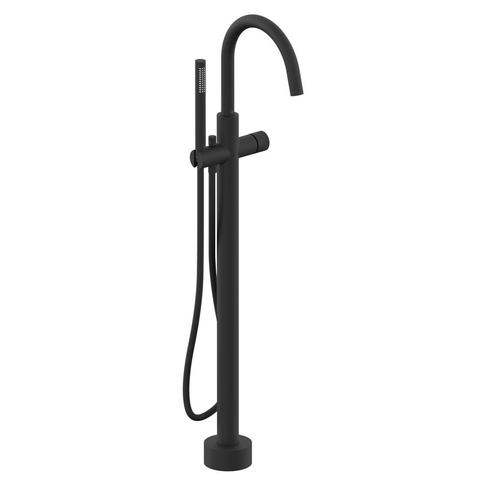 Vado Safari Leverless Matt Black Floorstanding Bath Shower Mixer
